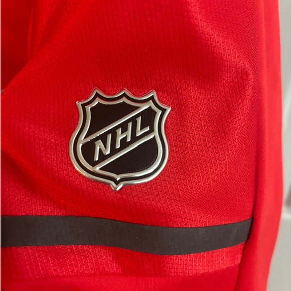 Men's adidas Red New Jersey Devils Under the Lights AEROREADY Quarter-Zip Large - Picture 5 of 10